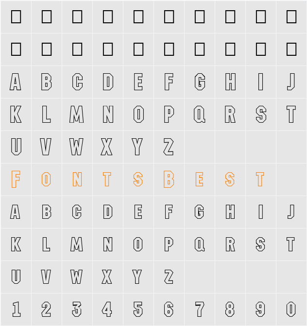 a_MachinaNovaCpsOtl Character Map