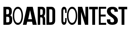 Board Contest Font Image