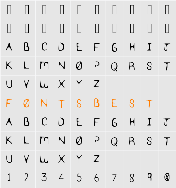 SYN_HAX Character Map