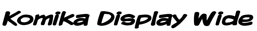 Komika Display Wide Font Image