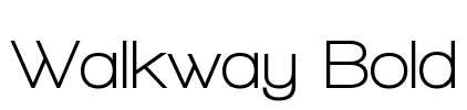 Walkway Bold Font Image