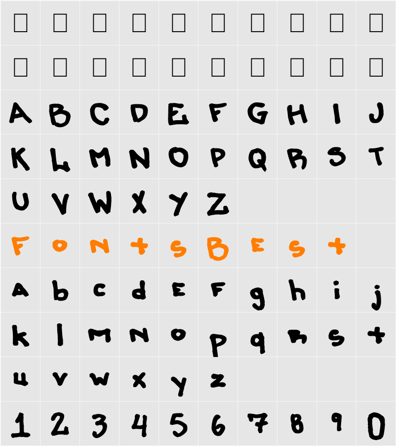 LiersonMattenhauer Character Map