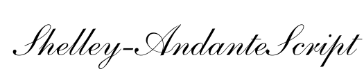 Shelley-AndanteScript Font Image
