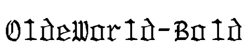 OldeWorld-Bold Font Image