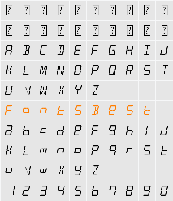 alarm clock Character Map
