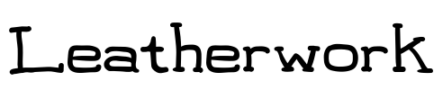 Leatherwork Font Image