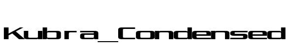 Kubra_Condensed
