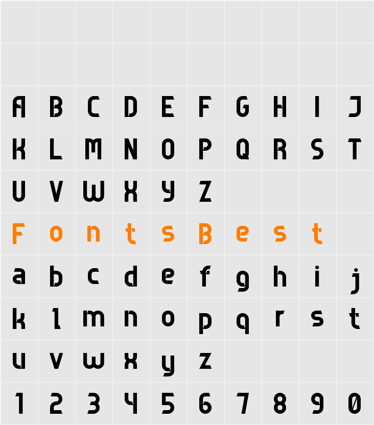 Game Sans Serif 7 Character Map