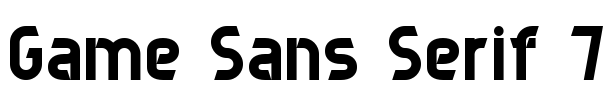 Game Sans Serif 7
