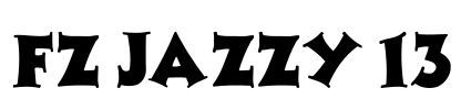 FZ JAZZY 13 Font Image