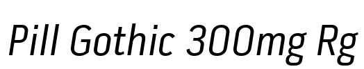 Pill Gothic 300mg Rg