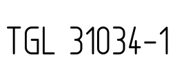 TGL 31034-1 Font Image