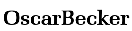 OscarBecker Font Image