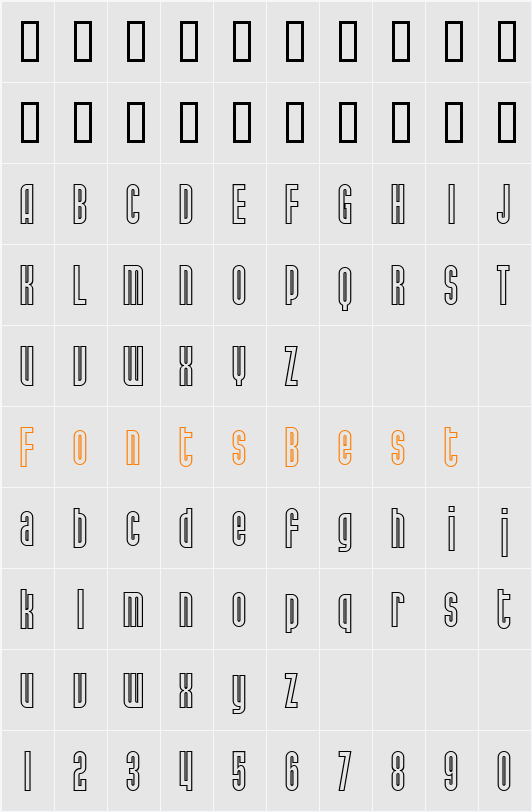 SF Port McKenzie Outline Character Map