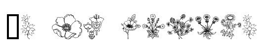 In my garden Font Image