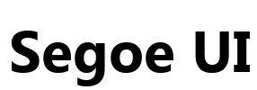 Segoe UI Font Image