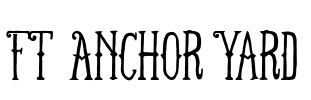 FT Anchor Yard Font Image