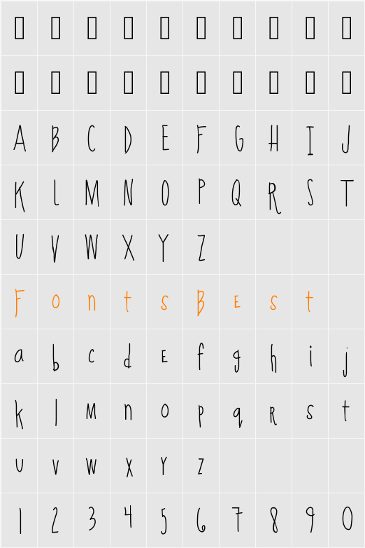 KBHEISJUMPROPEKING Character Map