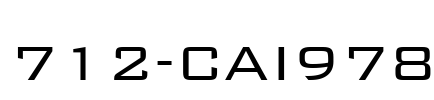712-CAI978 Font Image