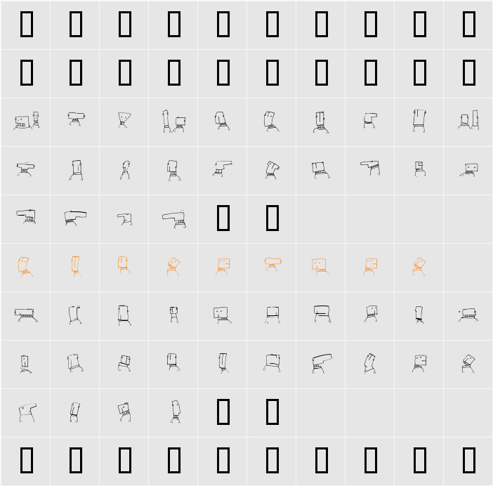 Toastheads Character Map