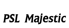 PSL Majestic Font Image