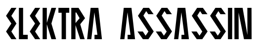 ELEKTRA ASSASSIN Font Image