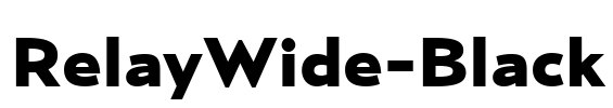 RelayWide-Black Font Image