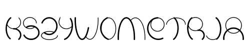 Kszywometrja Font Image