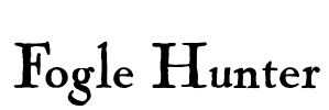 Fogle Hunter Font Image