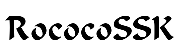 RococoSSK Font Image