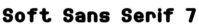 Soft Sans Serif 7
