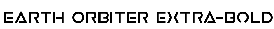 Earth Orbiter Extra-Bold