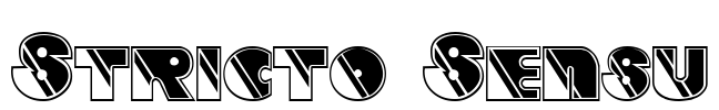 Stricto Sensu Font Image