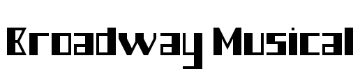 Broadway Musical Font Image