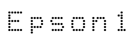 Epson1 Font Image