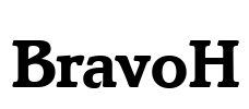 BravoH Font Image