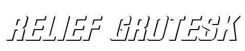 Relief Grotesk Font Image