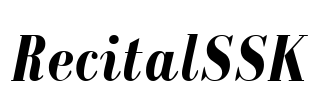 RecitalSSK Font Image