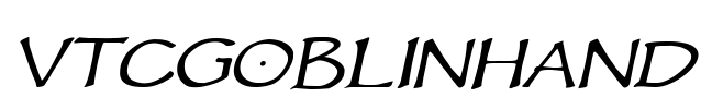VTCGoblinHand Font Image