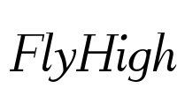 FlyHigh Font Image