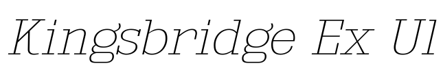 Kingsbridge Ex Ul Font Image