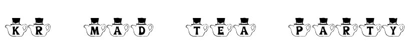 KR Mad Tea Party Font Image