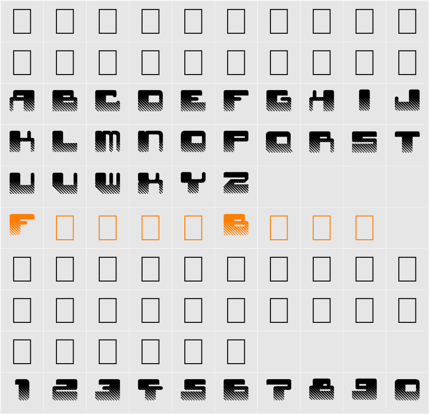 Star Waves Character Map