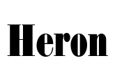 Heron Font Image