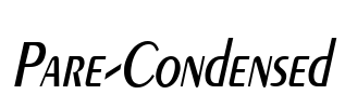 Pare-Condensed Font Image