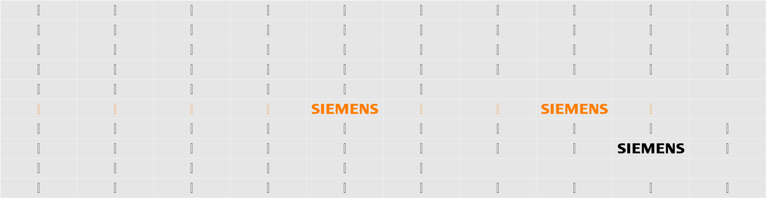 Siemens Logo Character Map