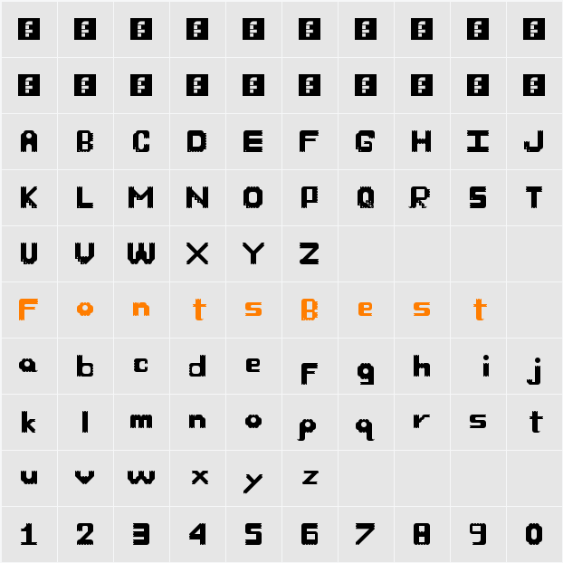 Own Font Character Map