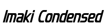 Imaki Condensed Font Image