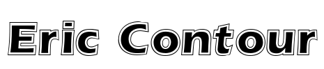 Eric Contour Font Image