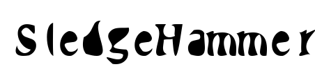 SledgeHammer Font Image
